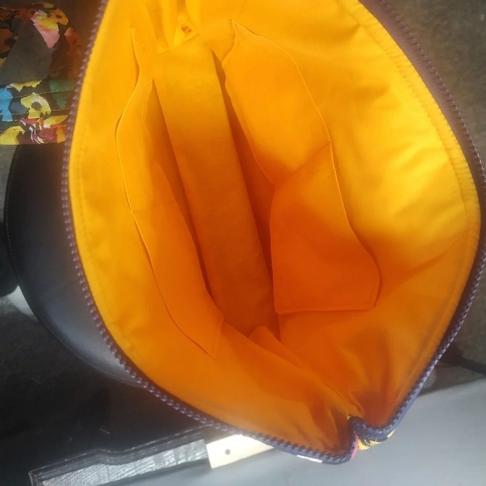 Homemade‎ Medium Flower Tote Bag For Women With Zipper Pockets